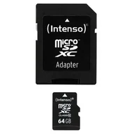 Karty pamięci - Intenso MicroSDXC Class 10 64GB (3413490) - miniaturka - grafika 1