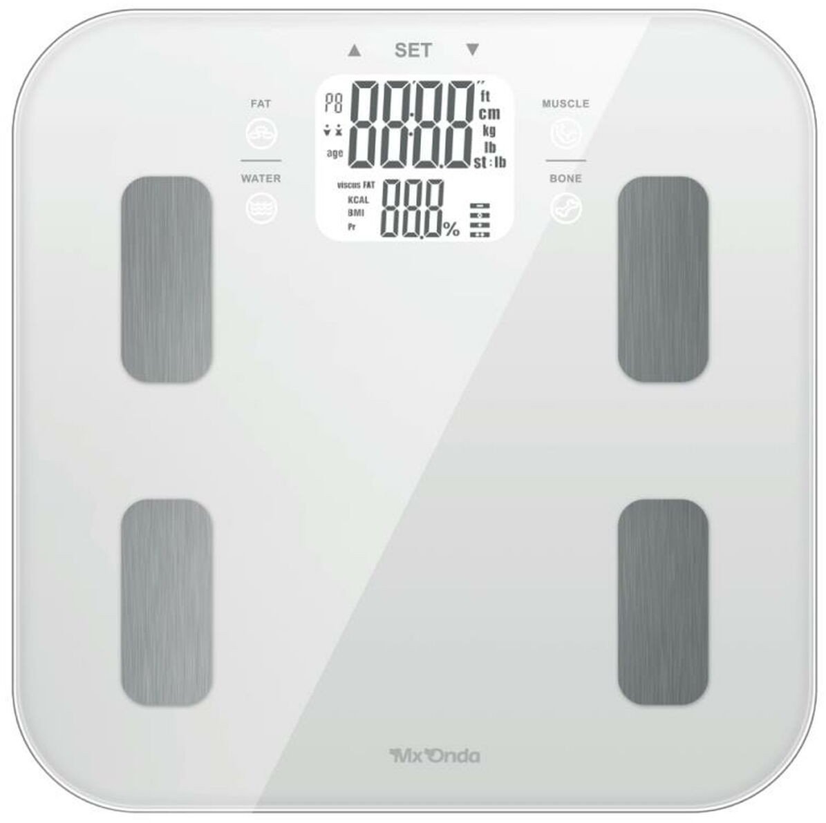 Cyfrowa Waga Łazienkowa Mx Onda MXPB2470 Szary