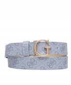 Paski - Guess Pasek Damski Niebieski Wzorzysty z Klamrą Złotą M Gma - miniaturka - grafika 1