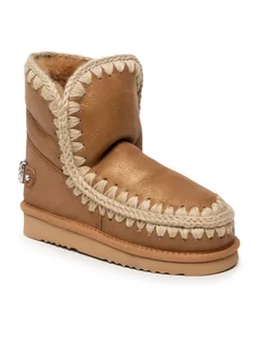 Botki damskie - Mou Buty Eskimo18 FW101036B Brązowy - grafika 1