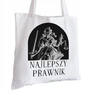 Torby i wózki na zakupy - Torba Bawełniana biała dla Prawnika Na Prezent ekologiczna Trwały Nadruk - miniaturka - grafika 1