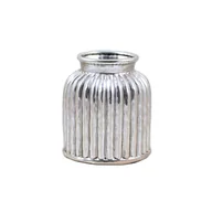 Wazony i flakony - WAZON SREBRNY CERAMICZNY OZDOBNY 25 CM - miniaturka - grafika 1