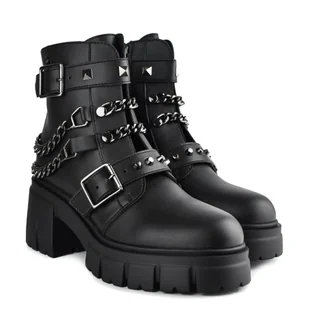 Botki Altercore VIRGO Black Vegan - Botki damskie - miniaturka - grafika 4