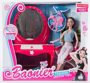 Mega Creative Lalka 29cm Plus Akcesoria Na Baterie Plus Toaletka 464482 - Lalki dla dziewczynek - miniaturka - grafika 1