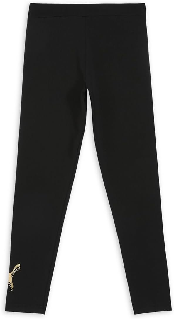 Legginsy Puma Ess Metallic Dziewczęce Czarne Złote 164 EU