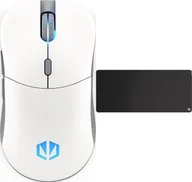 Myszki - Endorfy Mysz Endorfy GEM Plus Wireless Onyx White EY6A015 + Podkładka Cordura Speed XL - miniaturka - grafika 1