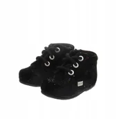 Buciki dla niemowląt - Kickers Obuwie Niemowlęce Trzewiki Czarne 16 Mkx - miniaturka - grafika 1