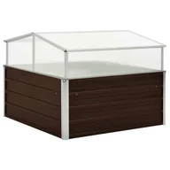 Szklarnie ogrodowe - Prolenta Premium - Szklarnia brązowa 100 x 100 x 85 cm Stal ocynkowana - miniaturka - grafika 1