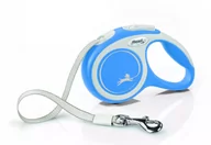 Smycze dla psów - Flexi Smycz oryginalna New Comfort niebieska L 8m do 50kg taśma 804381 - miniaturka - grafika 1