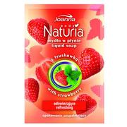 Kremy i maski do rąk - Joanna Truskawkowe mydło w płynie do rąk - Naturia Body Strawberry Liquid Soap (Refill) - miniaturka - grafika 1