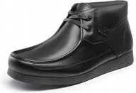 Półbuty męskie - Bruno Marc półbuty męskie rozmiar 45 wodoodporne czarne - miniaturka - grafika 1