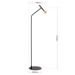 Lampa podłogowa LED Odeon ściemniacz dotykowy - Lampy stojące - miniaturka - grafika 3