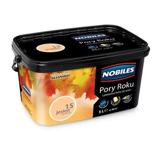 Farba lateksowa Pory Roku Jesień Morelowa 5 l Nobiles - Farby wewnętrzne - miniaturka - grafika 1
