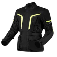 Odzież motocyklowa - Kurtka Tekstylna Ozone Sahara Black/Fluo Yellow - miniaturka - grafika 1