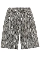 Spodenki damskie - Camel Active Womenswear Bermudy damskie, Piaskowo-czarny Aop, 28H - miniaturka - grafika 1