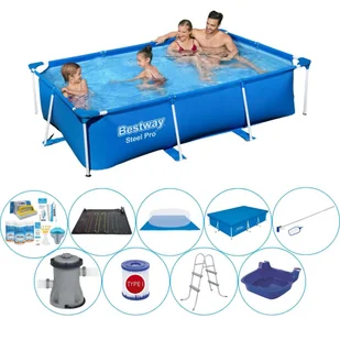 Bestway Steel Pro 259x170x61 cm Prostokątny - Basen z akcesoriami - Baseny ogrodowe - miniaturka - grafika 1