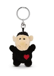Brelok owca z sercem 5cm - czarny - Lojalny towarzysz dla wszystkich grup wiekowych z karabińczykiem, idealny do plecaka, torby, smyczy lub kluczy 62085 - Plecaki - miniaturka - grafika 1