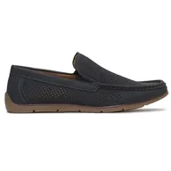 Moda i Uroda OUTLET - Mokasyny Półbuty Młodzieżowe Granatowe Chłopięce Wygodne Skórzane Modne Stylowe Męskie 37 - miniaturka - grafika 1