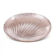 Tace i patery - Patera Dekoracyjna Szklana Bena 28X4 Jasnoróżowa - miniaturka - grafika 1
