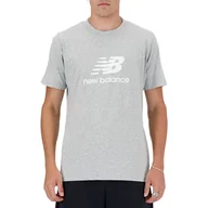 Koszulki męskie - Koszulka New Balance MT41502AG - szara - miniaturka - grafika 1