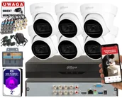 Zestawy do monitoringu - Monitoring hybrydowy firmy Dahua HAC-HDW1800TL-A-0280B 8MPx Wizsense Mikrofon - miniaturka - grafika 1