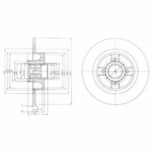 Tarcza hamulcowa DELPHI BG9029RS - Tarcze hamulcowe - miniaturka - grafika 1