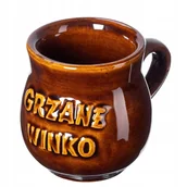 Kubki - Kubek kamionkowy z uchem Olympia 0.25L z napisem "Grzane Winko" - miniaturka - grafika 1