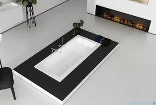 Schedpol Schedline Vella Set wanna prostokątna z nośnikiem styropianowym  180x80 cm 3WSP.VS1P-18080 - Wanny - miniaturka - grafika 5