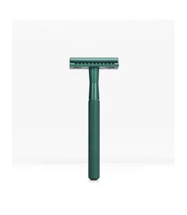 Wielorazowa maszynka do golenia na żyletki, Morska Zieleń, Bambaw - Maszynki do golenia i wkłady - miniaturka - grafika 1