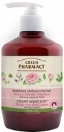 Mydła - Mydło w Płynie Róża Piżmowa i Bawełna, Green Pharmacy - miniaturka - grafika 1