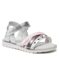 Buty dla dziewczynek - Sandały Nelli Blu CM2110583SG Srebrny - miniaturka - grafika 1