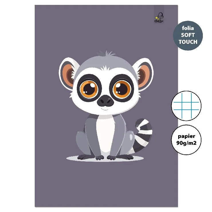 Zeszyt A4 32K.W Kratkę Lemur 90G