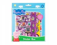Zabawki kreatywne - Zestaw 200 naklejek Świnka Peppa naklejki piankowe błyszczące 8 arkuszy - miniaturka - grafika 1