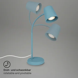 Briloner Lampa stołowa Skriva, oprawa GU10, gołębi niebieski - Lampy stojące - miniaturka - grafika 4