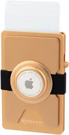 Pozostałe akcesoria do telefonów - Metalowy portfel z wysuwanymi kartami i miejscem na AirTag od Apple złoty Uniwersalny - miniaturka - grafika 1