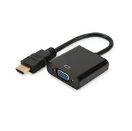 Adaptery i przejściówki - Digitus Adapter audio-video HDMI typ A do VGA FHD z audio 3.5mm MiniJack (DA-70461) - miniaturka - grafika 1