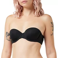 Biustonosze - Calvin Klein Damski biustonosz bez ramiączek Lght Lined Strapless z fiszbinami, czarny, 75D - miniaturka - grafika 1