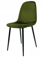 Krzesła - Krzesło tapicerowane Borgo Velvet Black - miniaturka - grafika 1