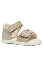 Buty dla dziewczynek - Geox Sandały B Sandal Alul B551YB 007BC C5000 M Beżowy - miniaturka - grafika 1
