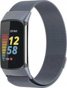 PASEK Bransoleta stalowa opaska do Fitbit Charge 5 - Akcesoria do smartwatchy - miniaturka - grafika 1