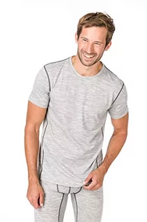 Koszulki męskie - super.natural super. Natural męska M Base 175 Merino T-Shirt, czarny, xxl SNM003874 - grafika 1