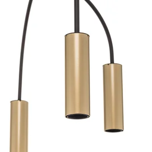 Lampa sufitowa Loppe, 4-punktowa, czarna/złota - Lampy sufitowe - miniaturka - grafika 5