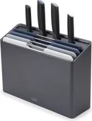 Noże kuchenne - JOSEPH JOSEPH Folio™ Plus 8-częściowy zestaw noży i desek do krojenia grafitowy - miniaturka - grafika 1