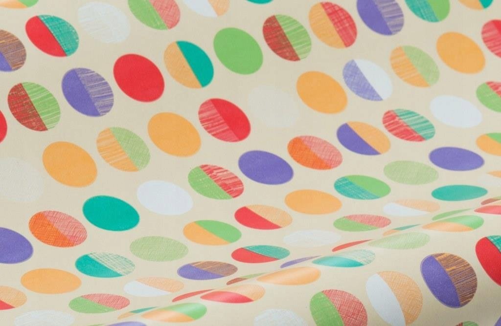 Papier PAKOWY Kraft Ozdobny 70cm x 25m Wielokolorowy Ekologiczny PREZENT