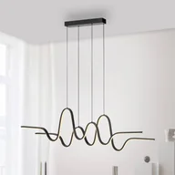 Lampy sufitowe - Lampa wisząca LED Paul Neuhaus Altitude, czarna, długość 125 cm - miniaturka - grafika 1