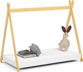 Łóżka dla dzieci i młodzieży - Elior Białe łóżko dziecięce jak namiot tipi - Lori 4X 80x180 - miniaturka - grafika 1