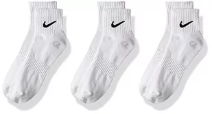 Nike Everyday Cushion skarpety męskie typu Ankle, 3 sztuki w opakowaniu biały Weiß (White/Black/100) 34-38 EU SX7667-100-Small - Skarpetki męskie - miniaturka - grafika 1