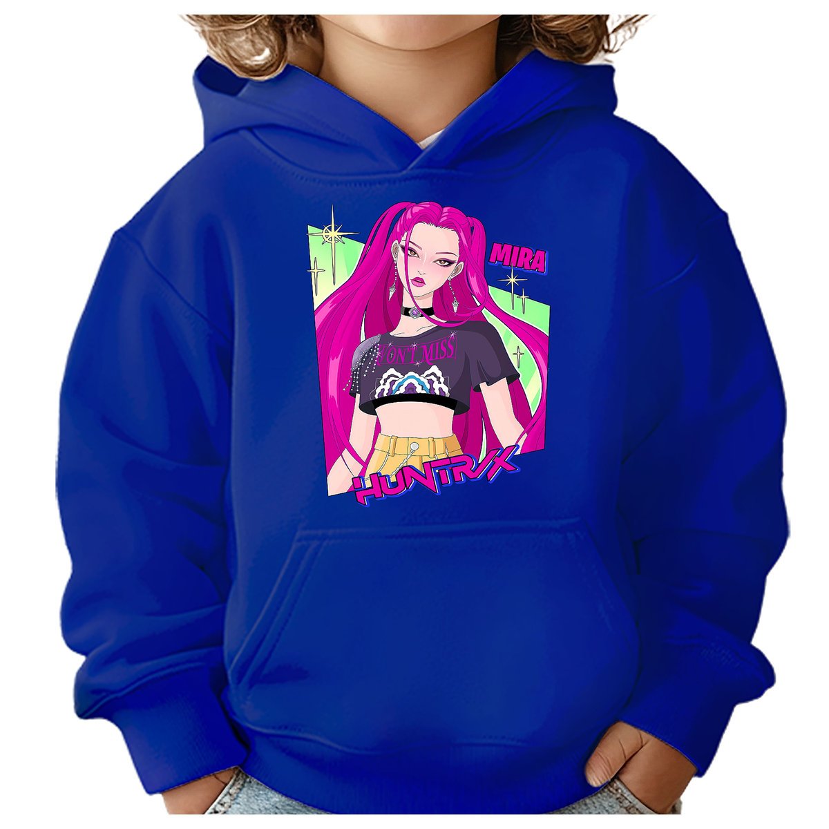 BLUZA DZIECIĘCA HUNTRIX MIRA KPOP 110-116 Z KAPTUREM BAWEŁNIANA JAKOŚĆ