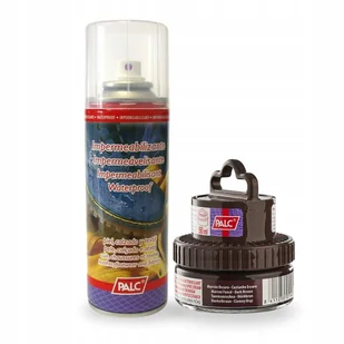 Pasta do Butów Ciemny Brąz z Impregnatem Aqua Stop Palc Zestaw 2w1 - Środki do obuwia i ubrań - miniaturka - grafika 1