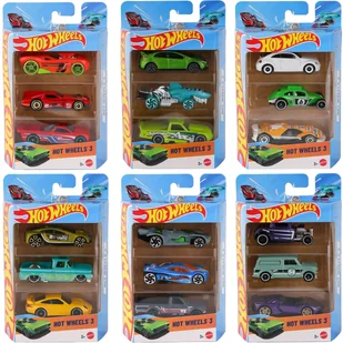 HOT WHEELS 3-PAK ZESTAW SAMOCHODÓW AUTEK NIESPODZIANEK MIX K5904 1:64 - Samochody i pojazdy dla dzieci HOT WHEELS 3-PAK ZESTAW SAMOCHODÓW AUTEK NIESPODZIANEK MIX K5904 1:64 - Samochody i pojazdy dla dzieci - miniaturka - grafika 1